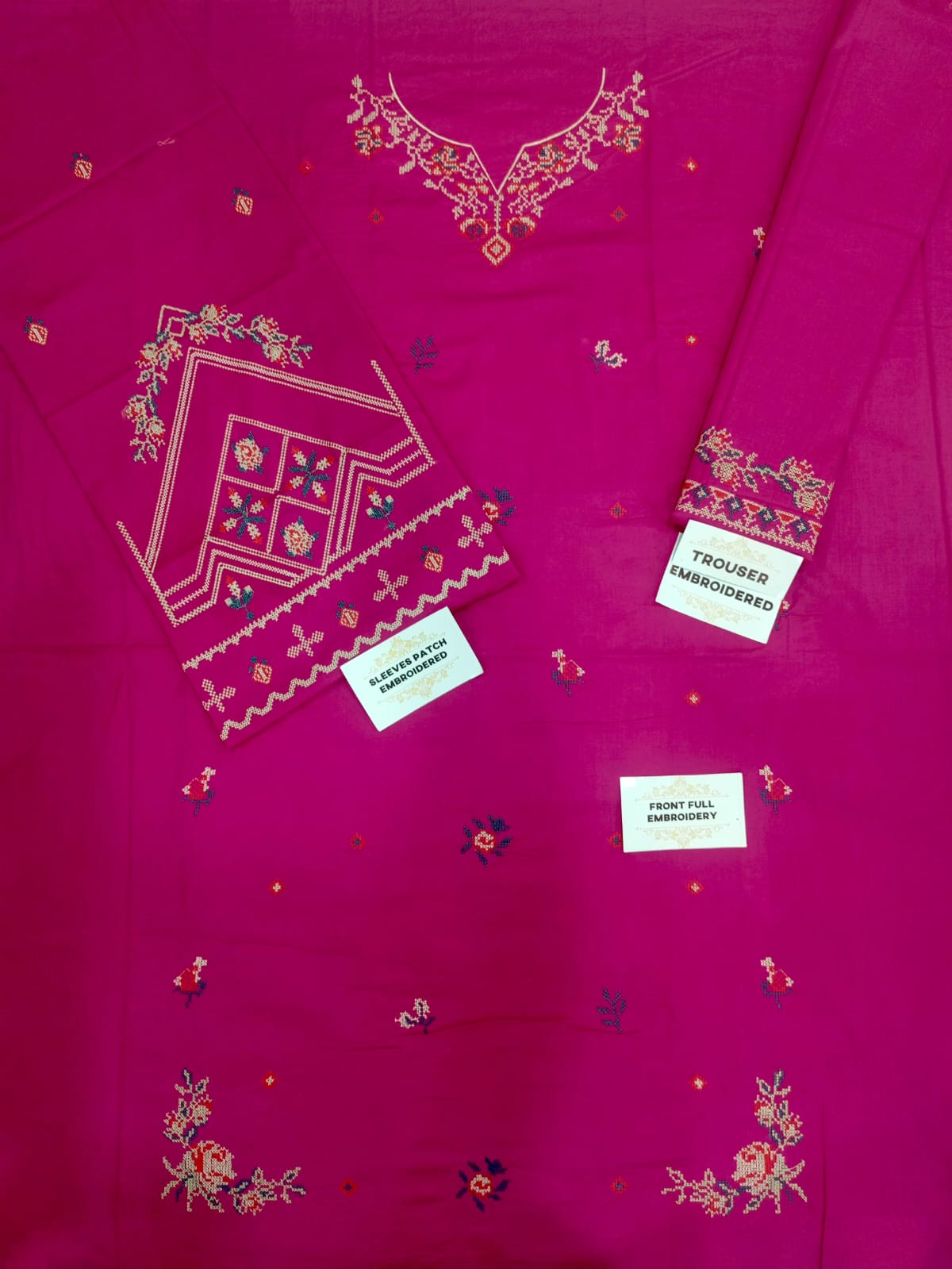 LAWN EMBROIDERED 2PC UNSTITCH S34