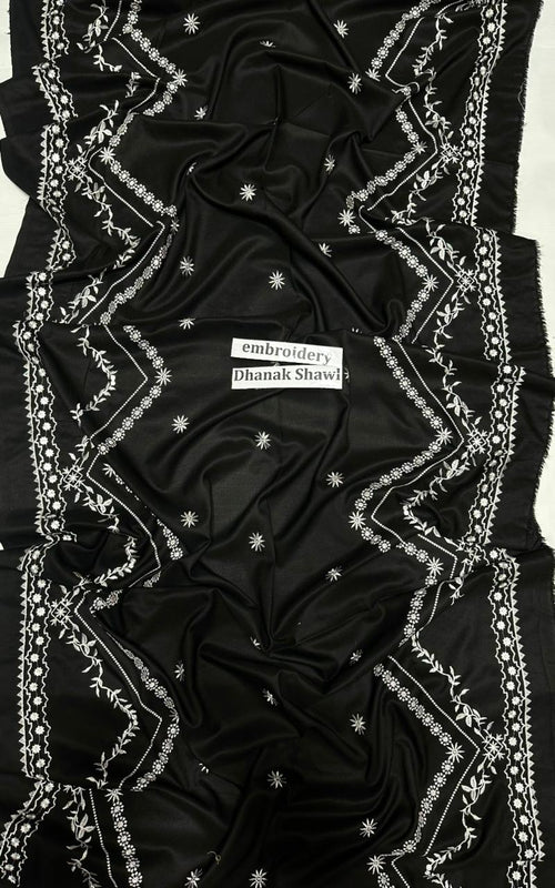 Bareeze Winter Dhanak Collection – Front & Sleeves Heavy Embroidered 3 Piece Suit