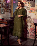 Laam Dhanak Winter Collection 2026 – Front & Sleeves Heavy Embroidered 2 Piece Suit