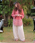 Laam Dhanak Winter Collection 2026 – Front & Sleeves Heavy Embroidered 2 Piece Suit