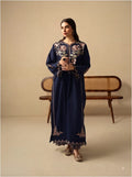Elegance Redefined – Embroidered Pure Shamoze Silk 2 Piece Suit