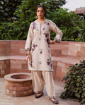 Laam Dhanak Winter Collection 2026 – Front & Sleeves Heavy Embroidered 2 Piece Suit