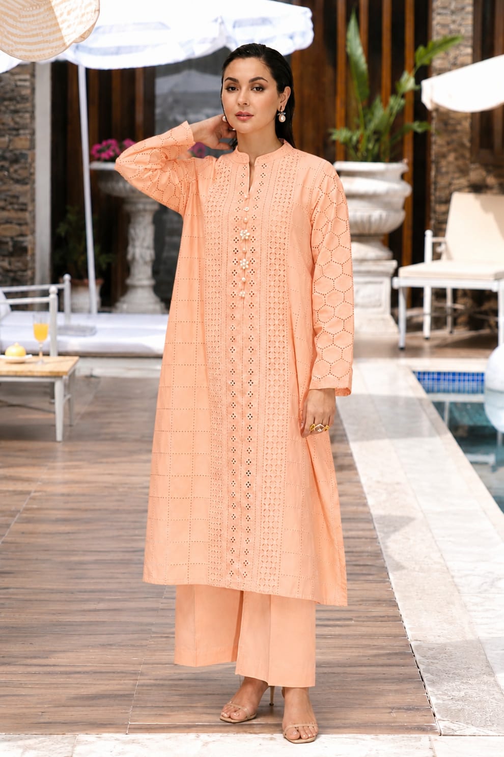 LAWN EMBROIDERED 2PC UNSTITCH S45