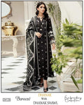 Bareeze Winter Dhanak Collection – Front & Sleeves Heavy Embroidered 3 Piece Suit