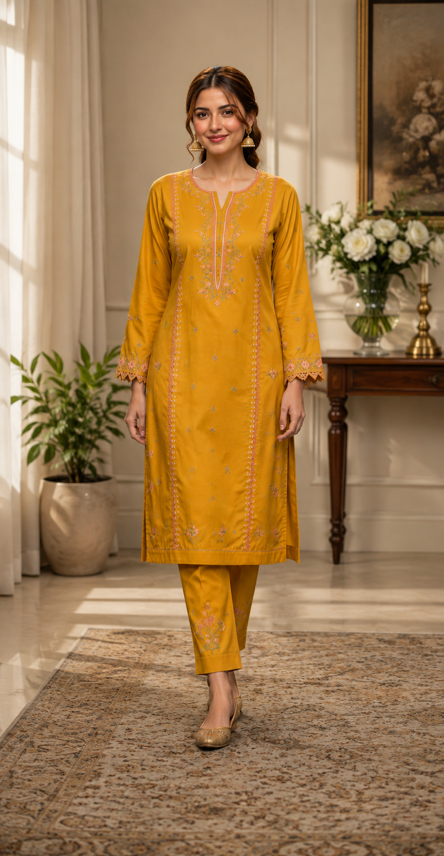 LAWN EMBROIDERED 2PC UNSTITCH S42