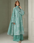 Cross Stitch Embroidered 3 Piece Suit with Dhanak Shawl