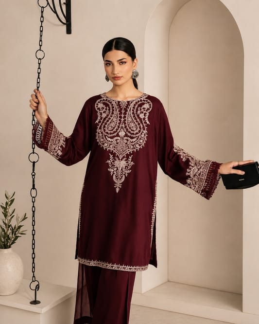 LAWN EMBROIDERED 2PC UNSTITCH S4