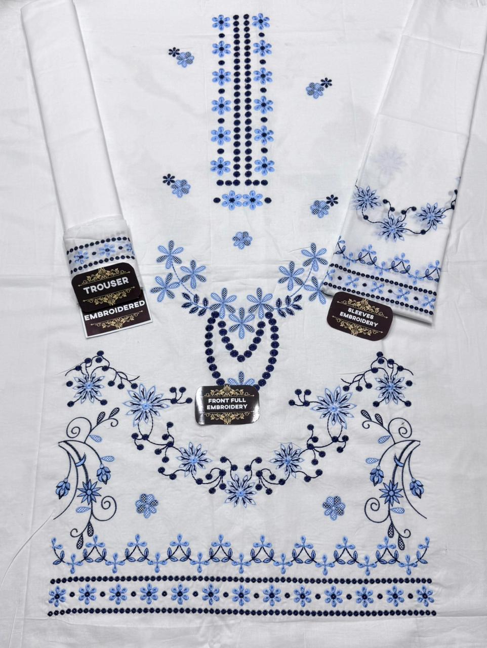 LAWN EMBROIDERED 2PC UNSTITCH S28