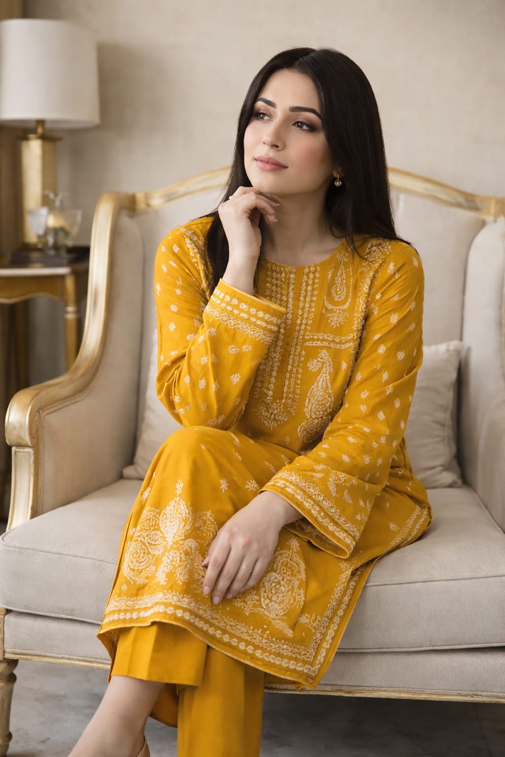 LAWN EMBROIDERED 2PC UNSTITCH S19