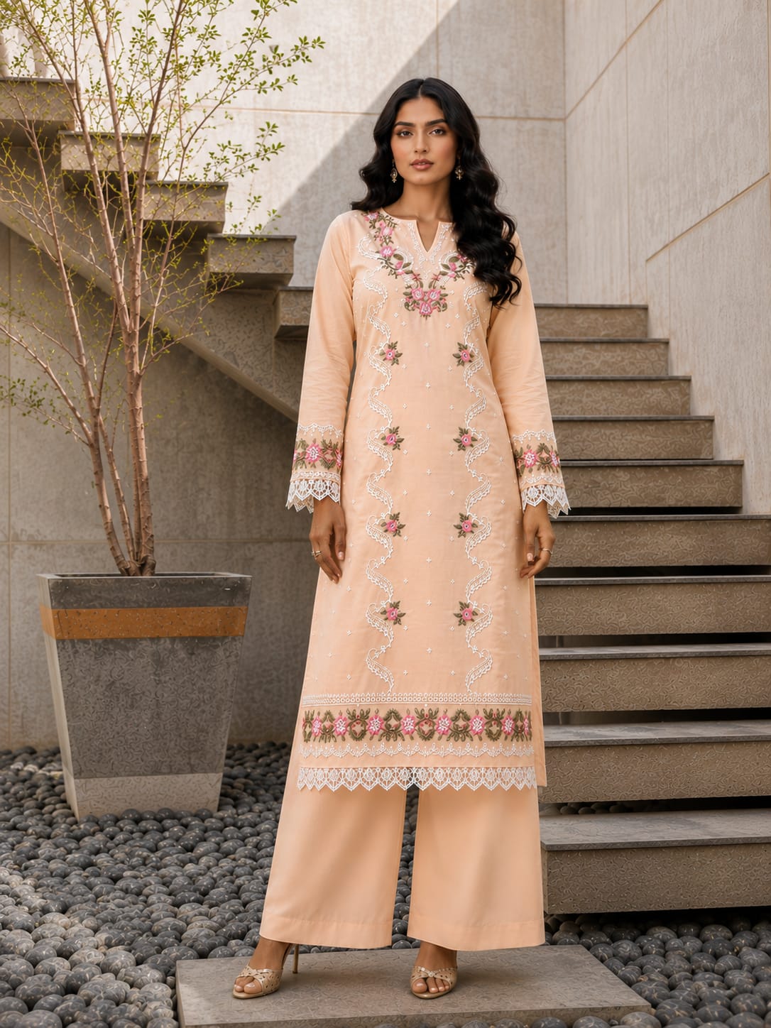 LAWN EMBROIDERED 2PC UNSTITCH S33