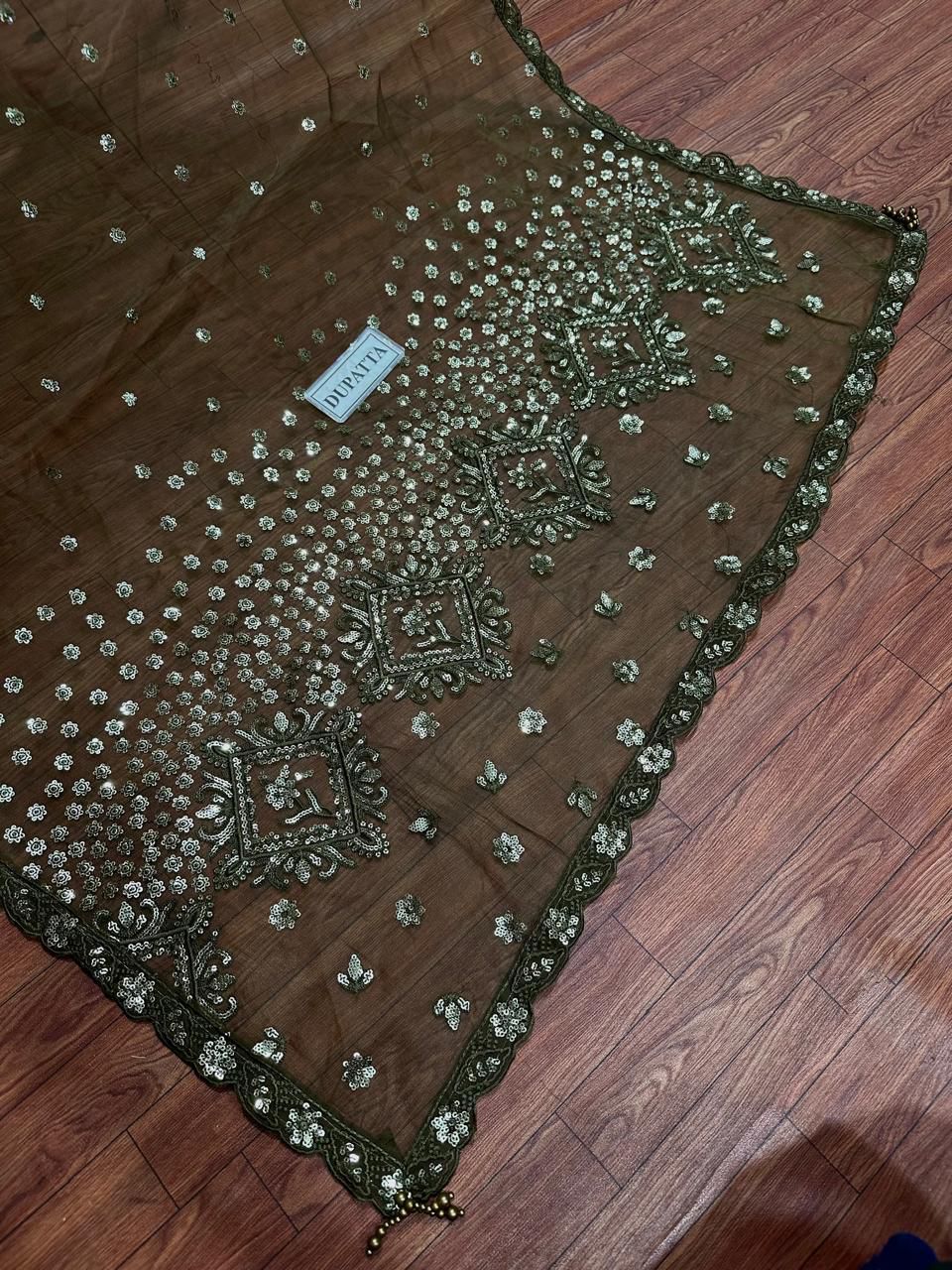 BAROQUE EMBROIDERED 3PC UNSTITCH