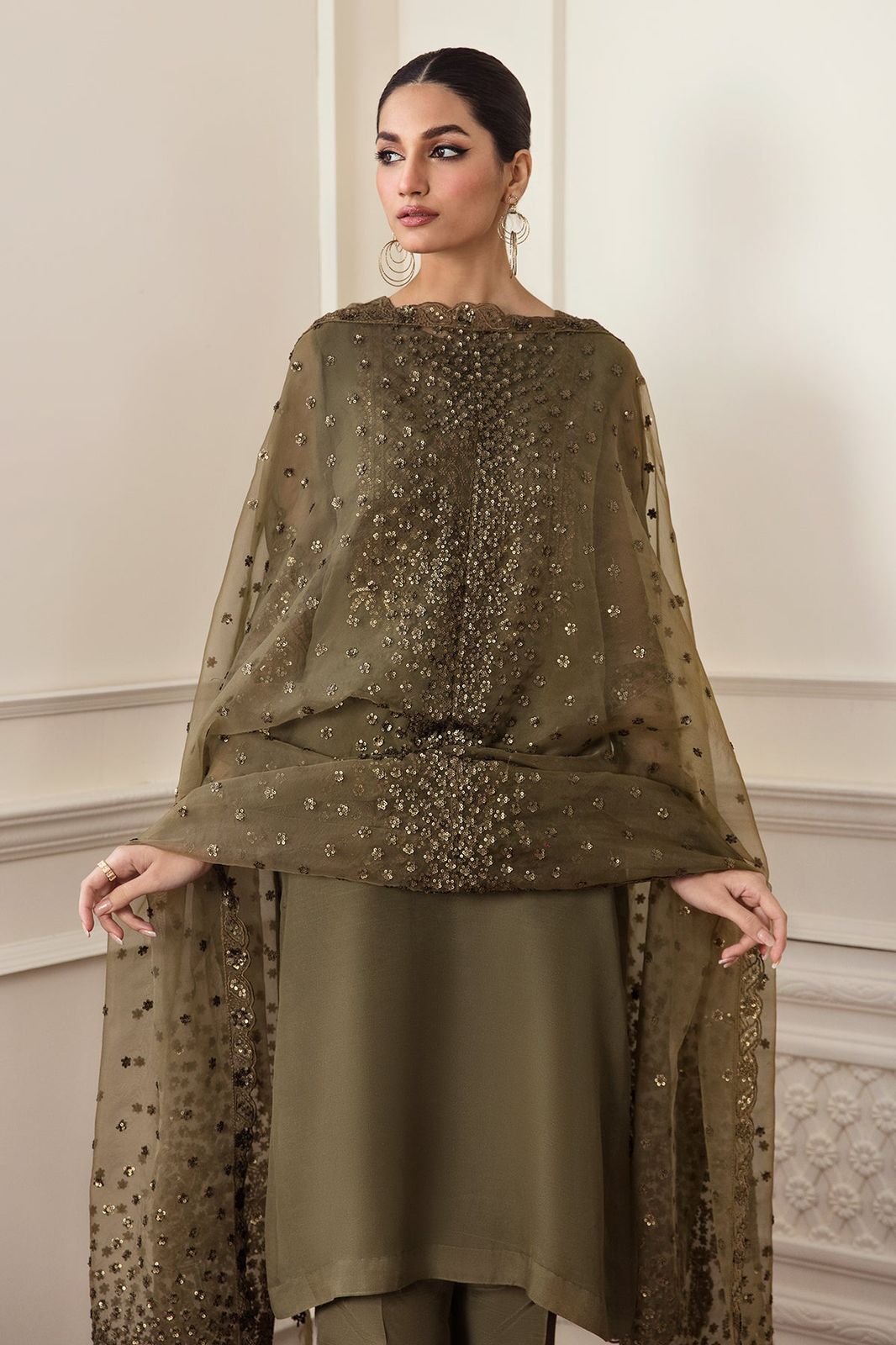 BAROQUE EMBROIDERED 3PC UNSTITCH