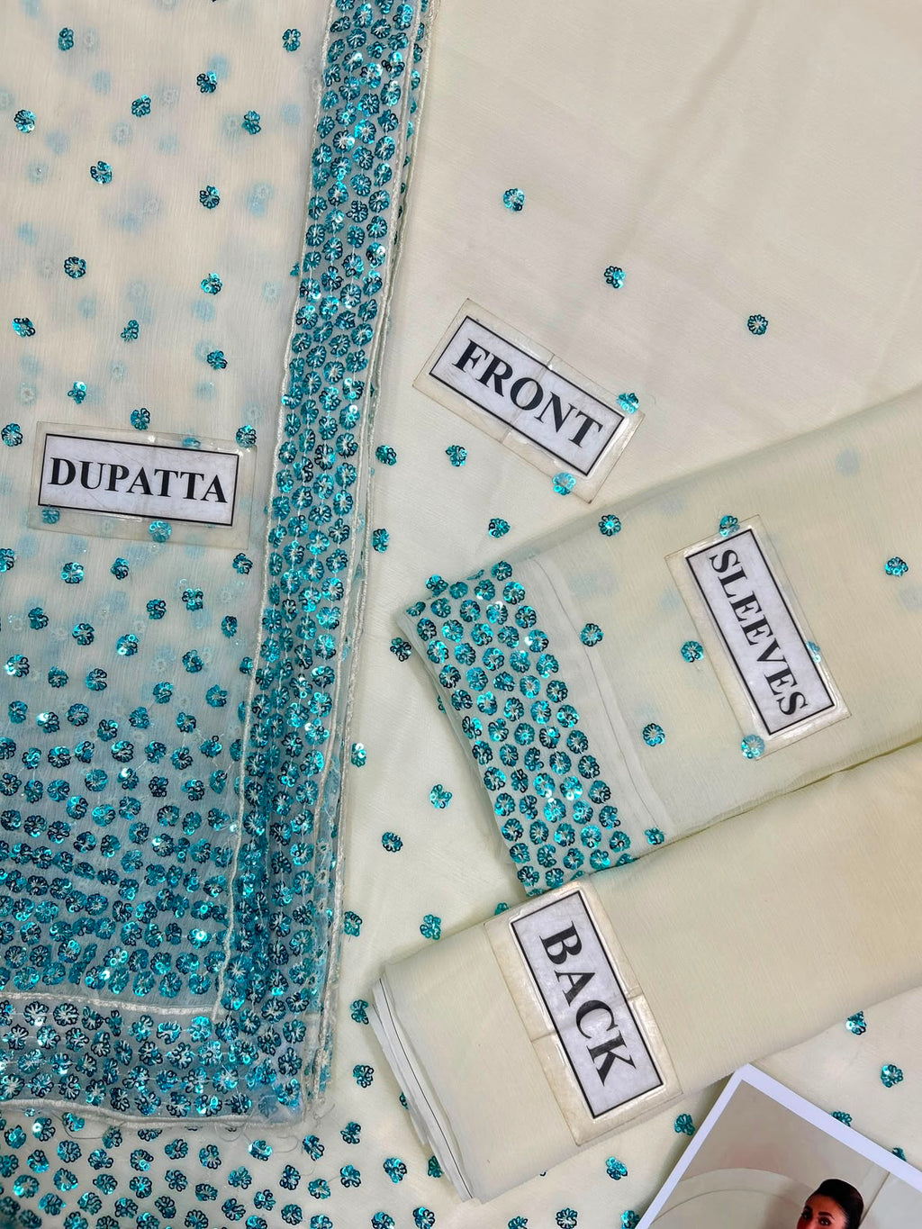 Jazmin EMBROIDERED 3PC UNSTITCH