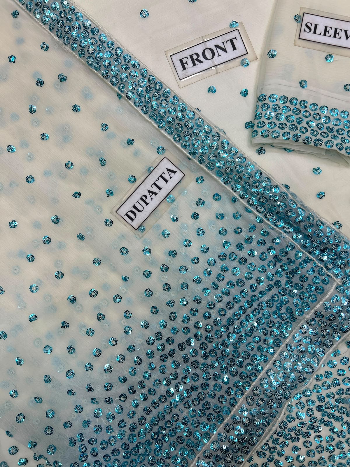 Jazmin EMBROIDERED 3PC UNSTITCH