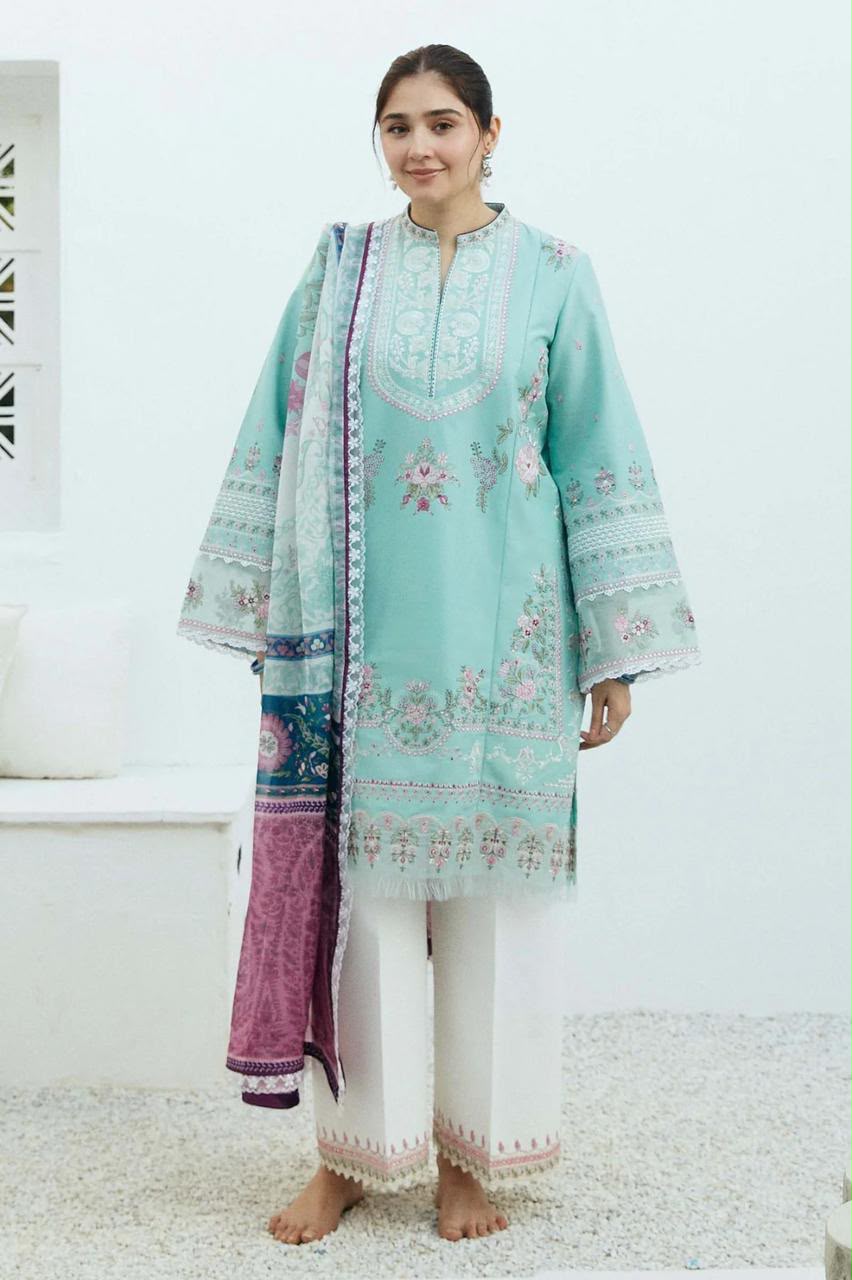 Dur-e-Fishan 3PC EMBROIDERED UNSTITCH