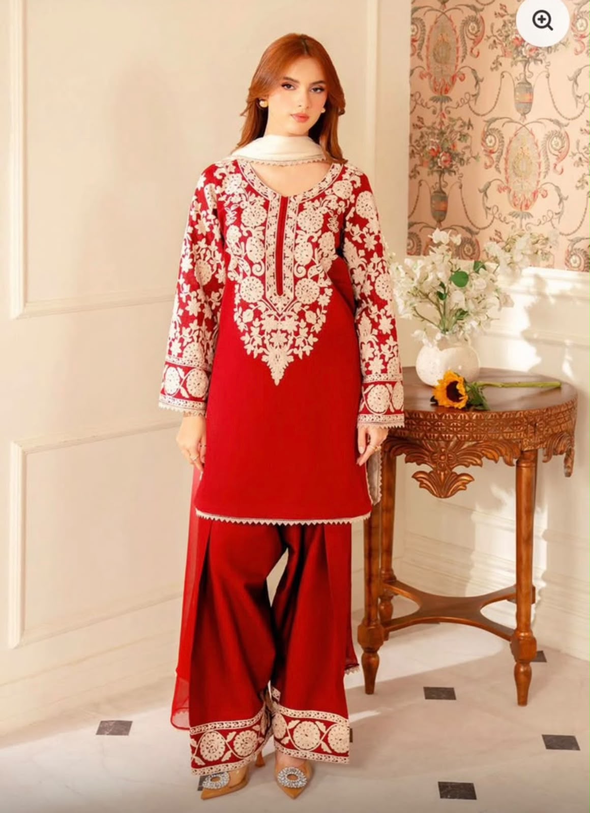 LAAM RED EMBROIDERY