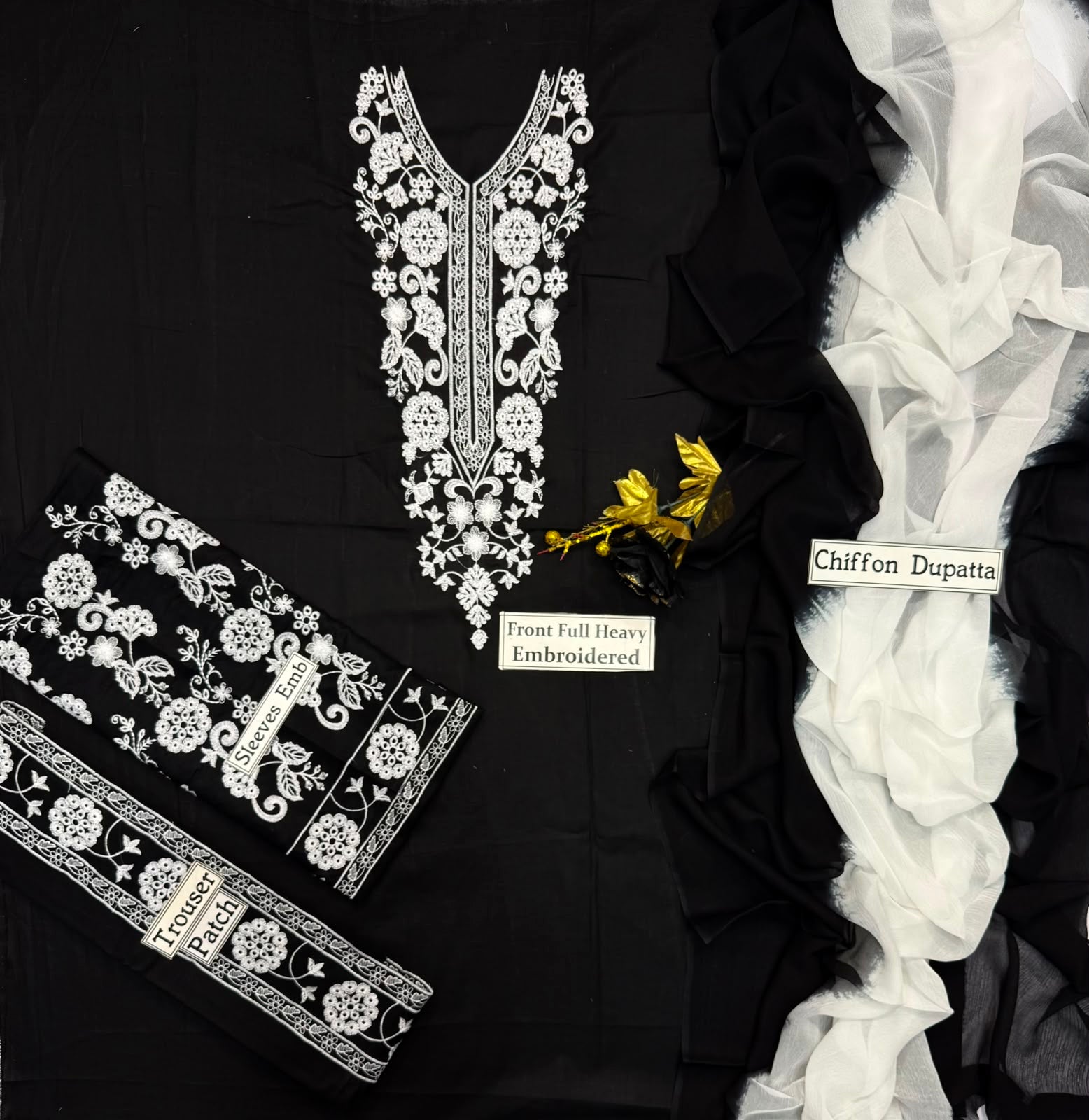 LAAM BLACK EMBROIDERY
