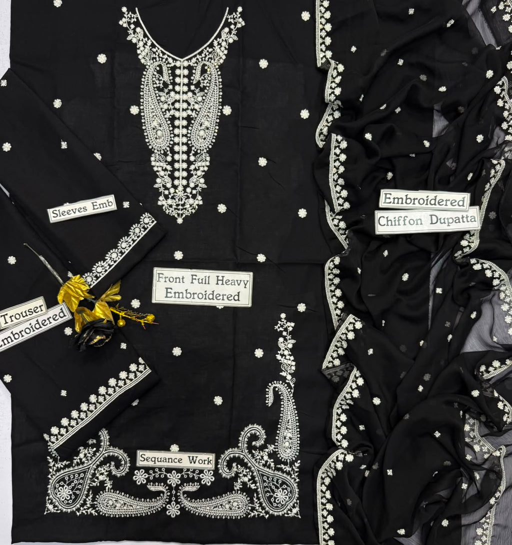 BLACK HEAVY Embroidery