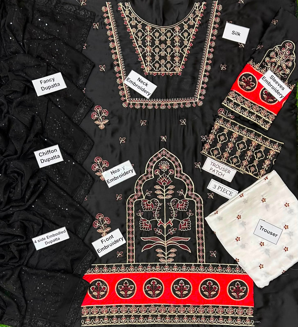 ZANIB CHOTTANI 3PC UNSTITCH