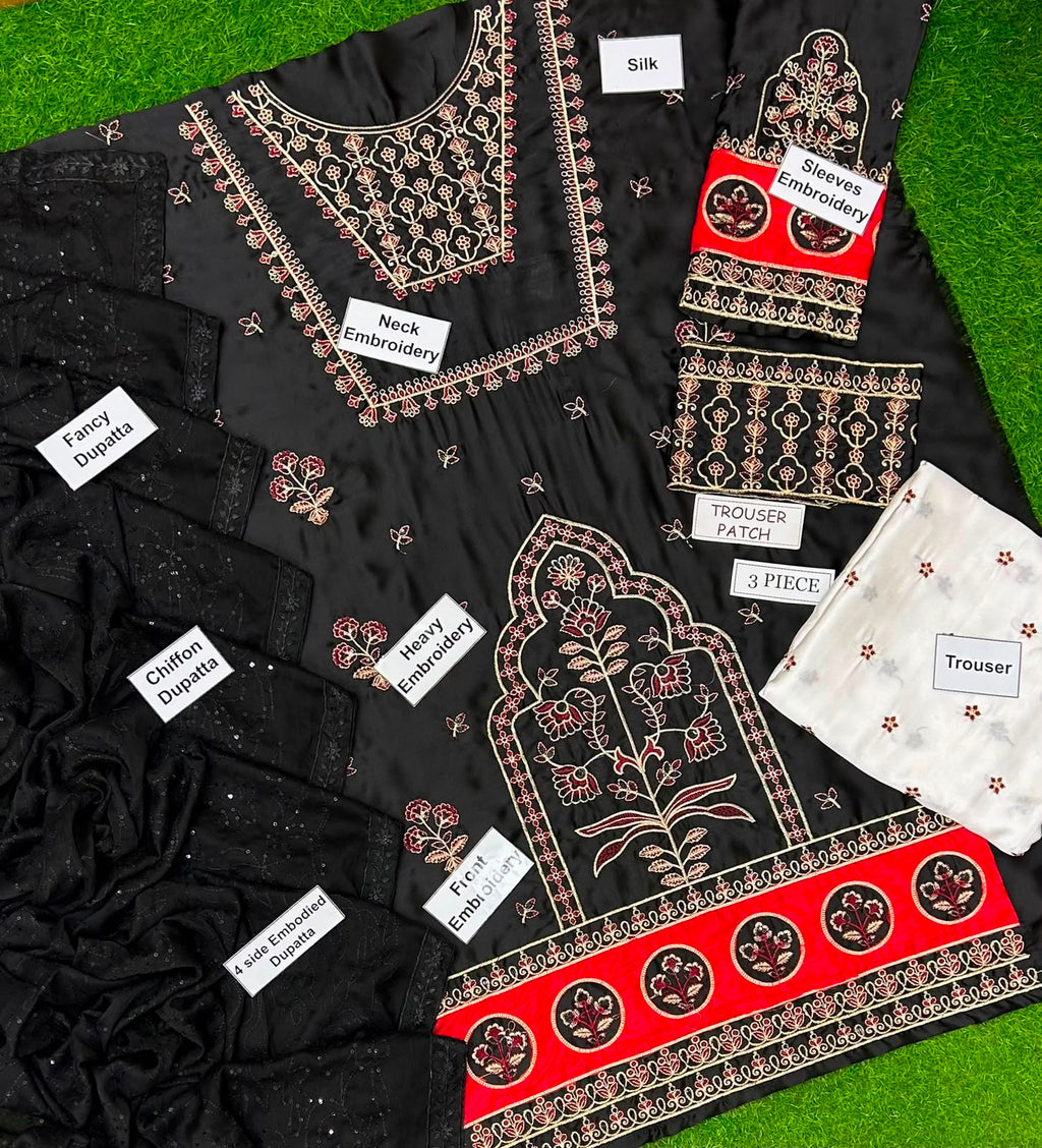 ZANIB CHOTTANI 3PC UNSTITCH