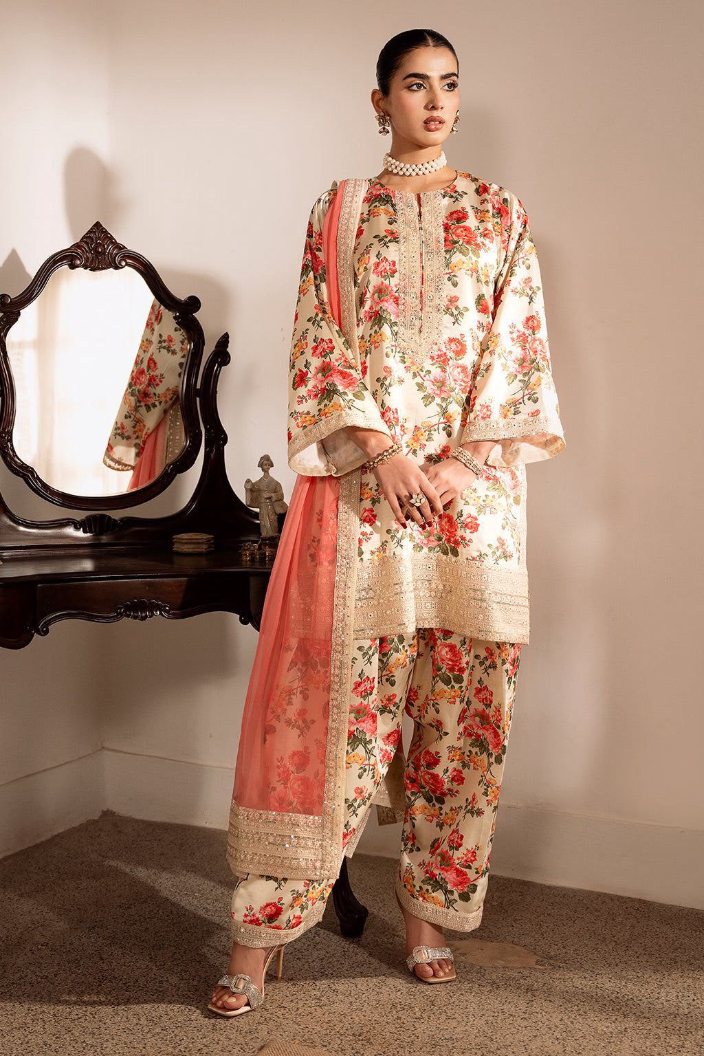 SHEENORA 3PC UNSTITCHED SUIT