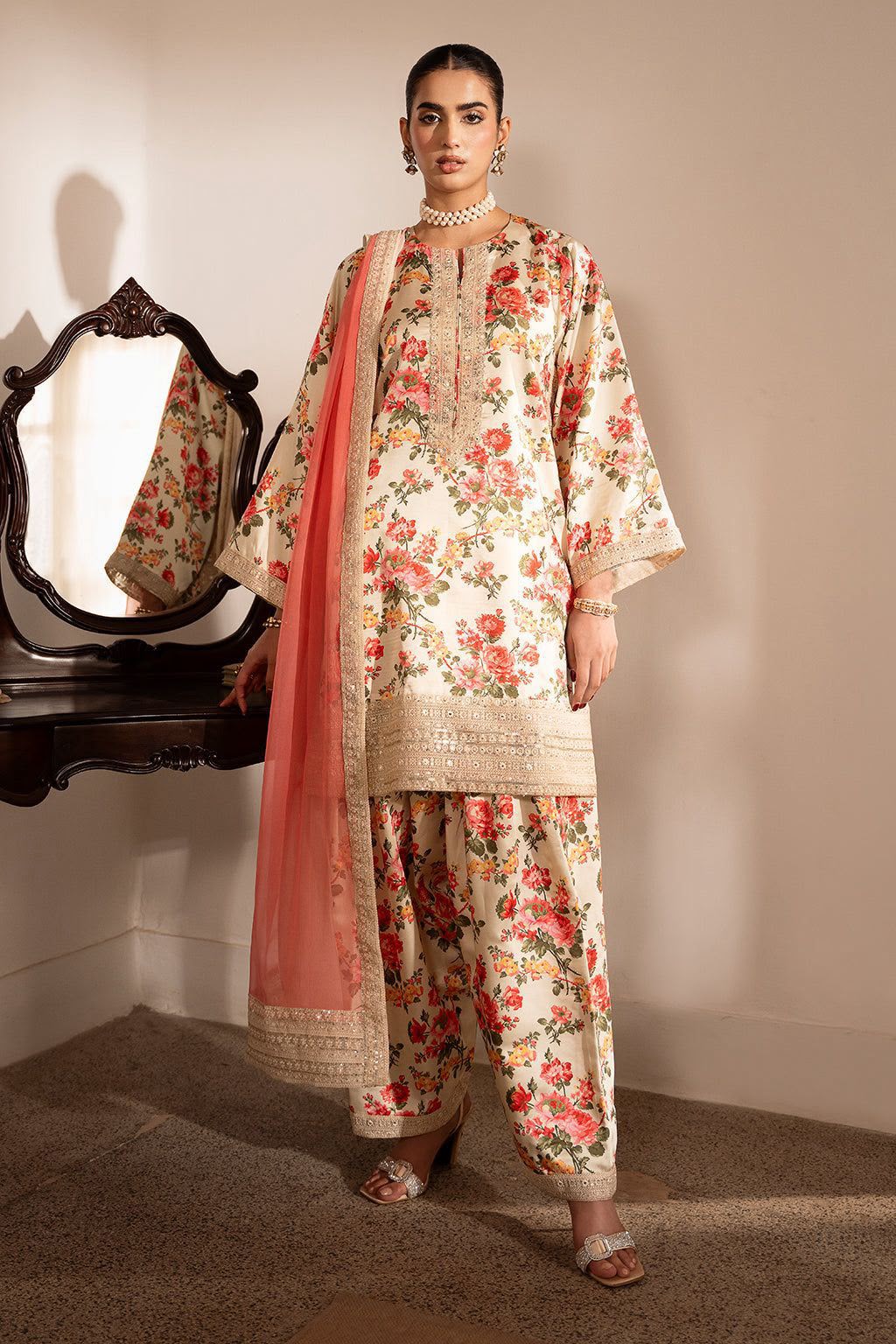 SHEENORA 3PC UNSTITCHED SUIT