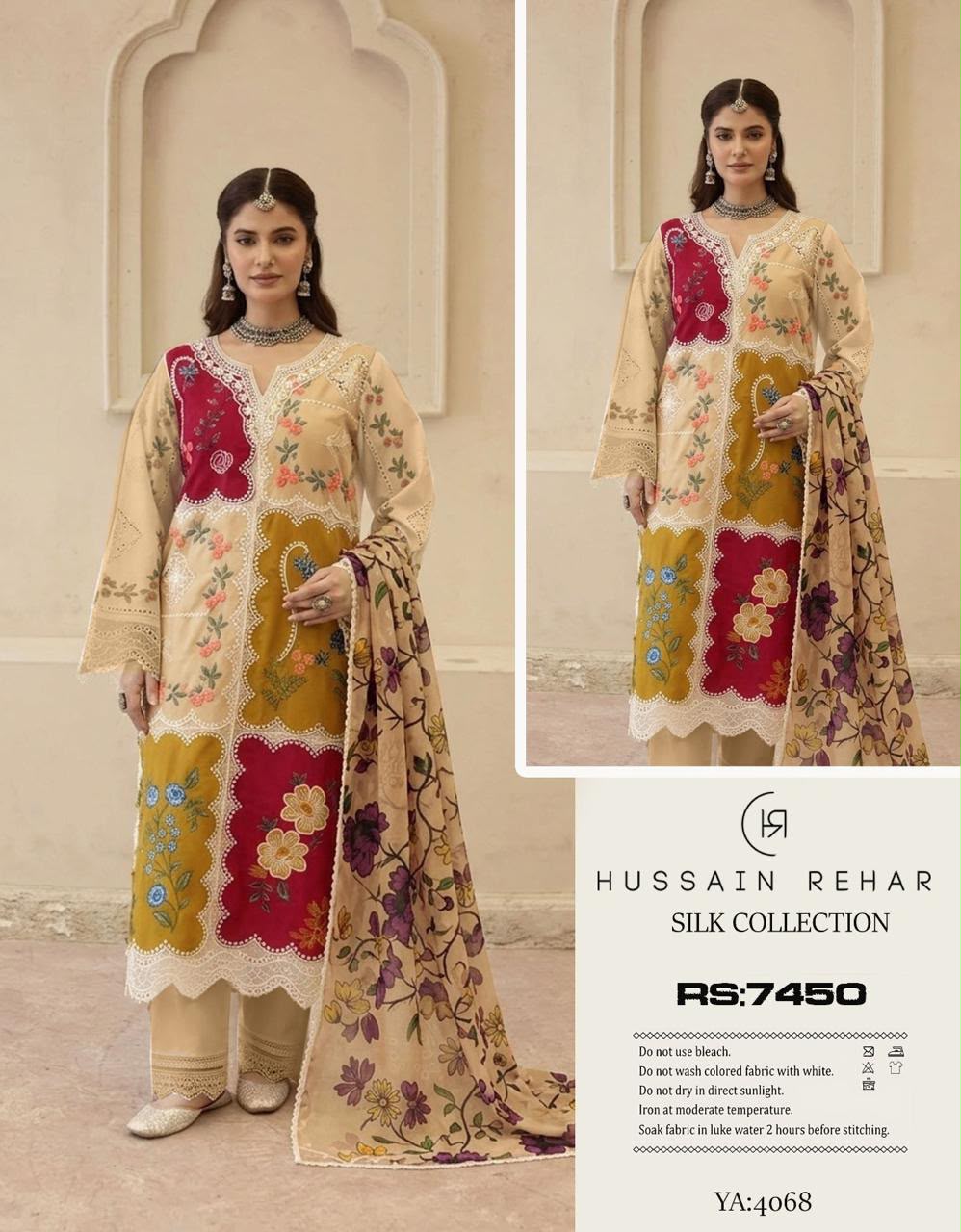 HUSSAIN REHAR 3PC UNSTITCHED