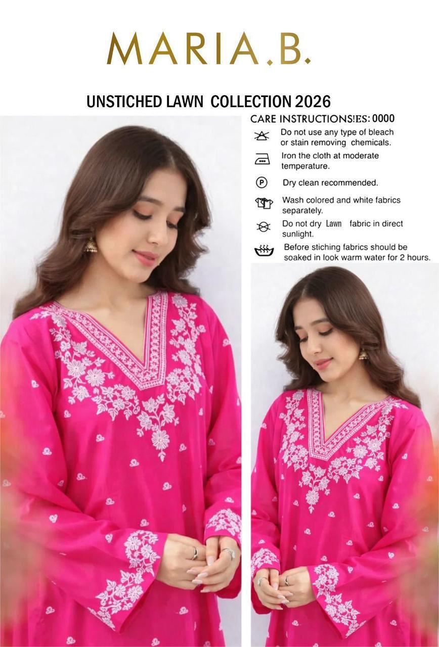 MARIA.B EMBROIDERED 2PC UNSTITCH S6