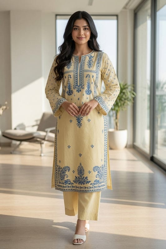 LAWN EMBROIDERED 2PC UNSTITCH S7