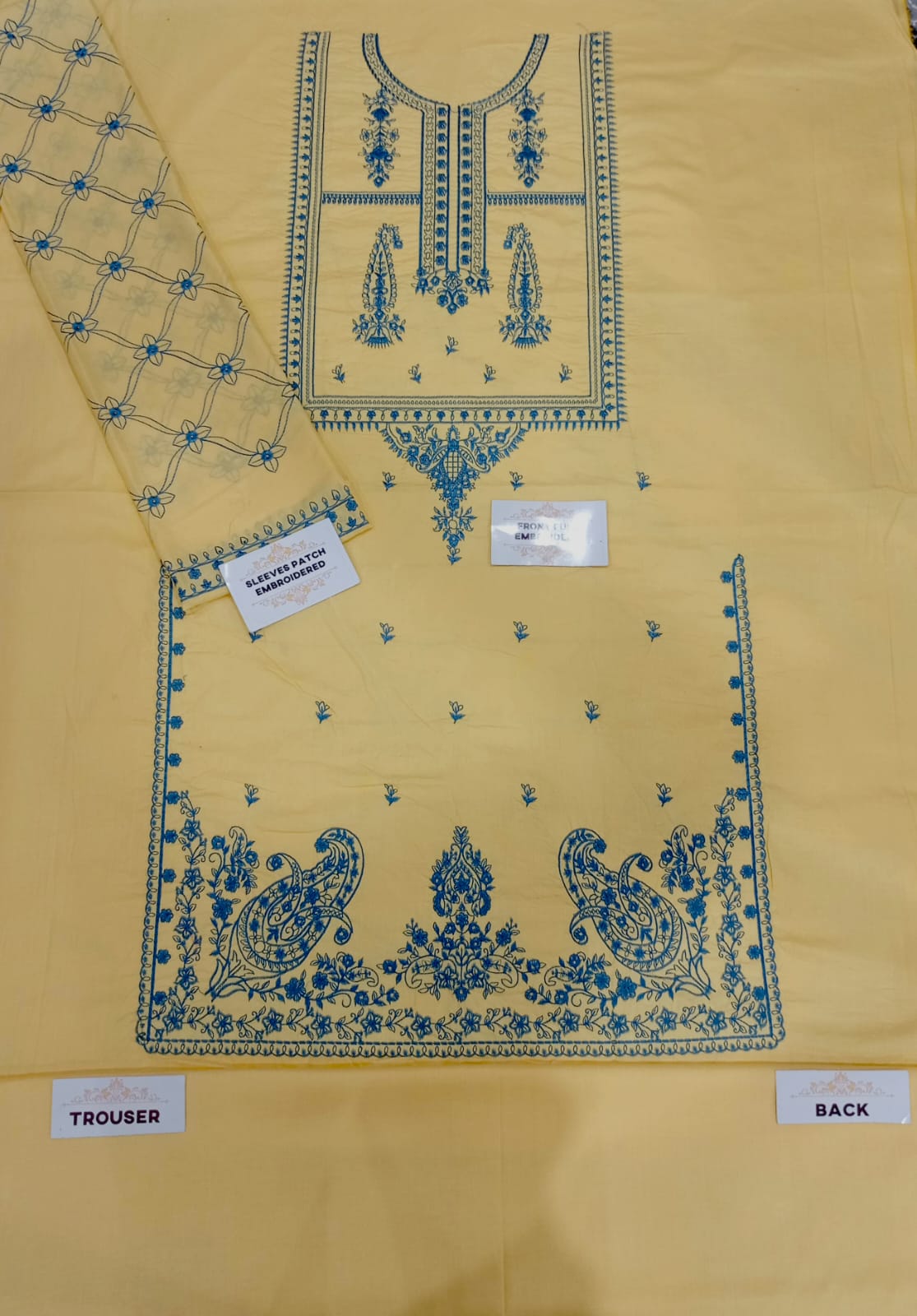 LAWN EMBROIDERED 2PC UNSTITCH S7