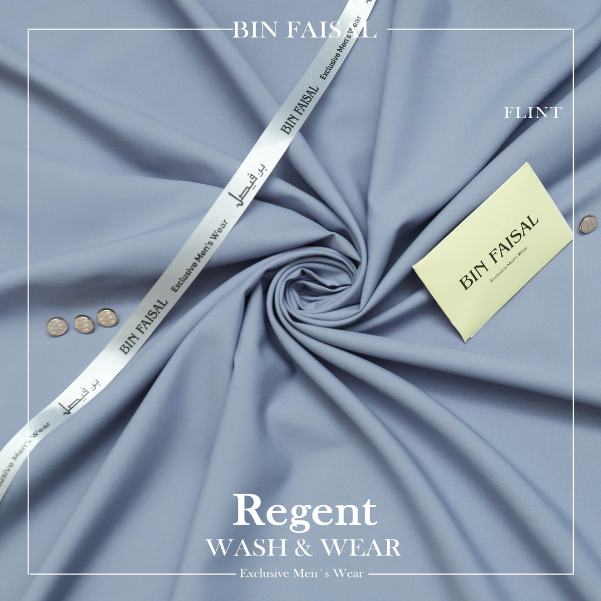 BIN FAISAL Regent Wash & Wear – Premium Men’s Unstitched Fabric