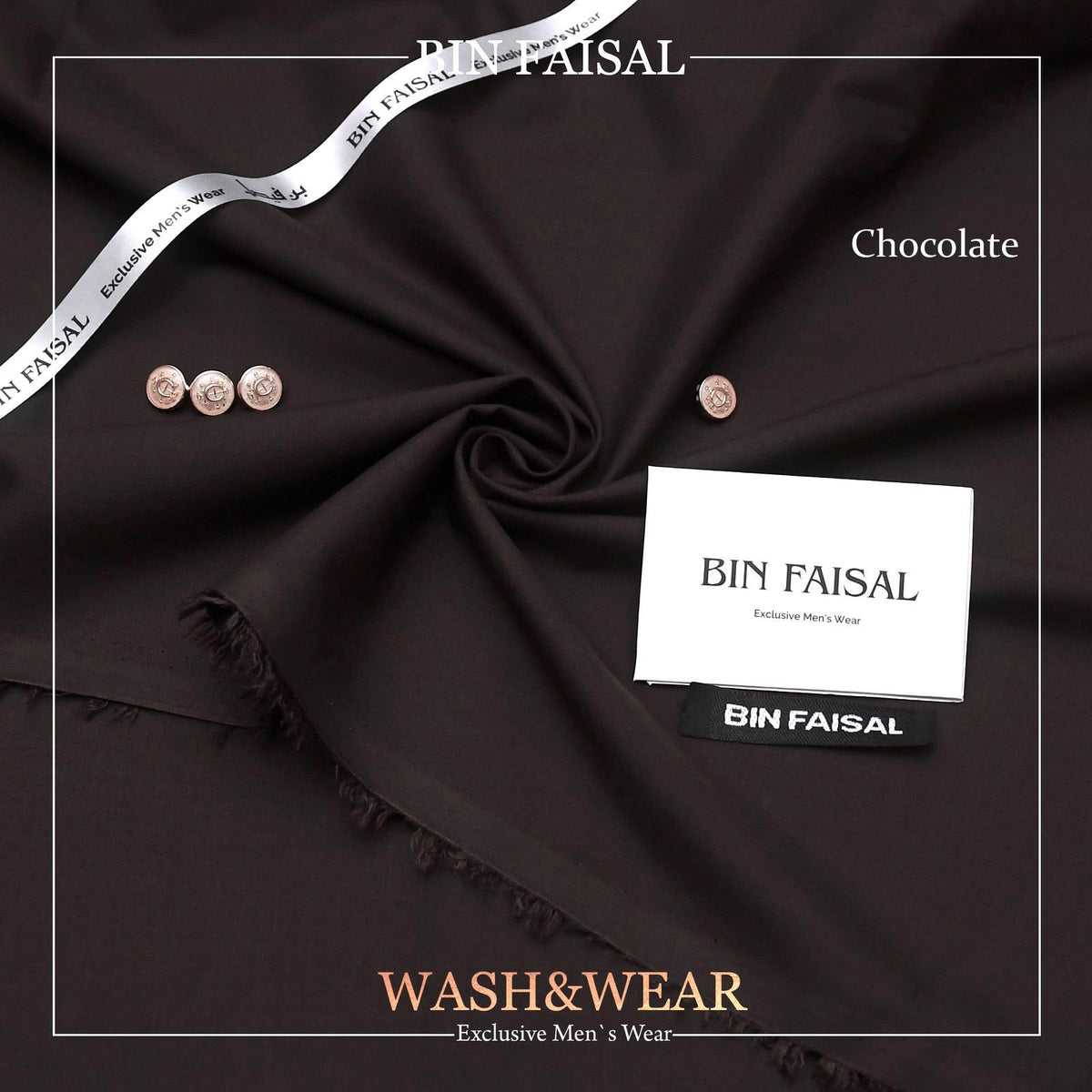BIN FAISAL Regent Wash & Wear – Premium Men’s Unstitched Fabric