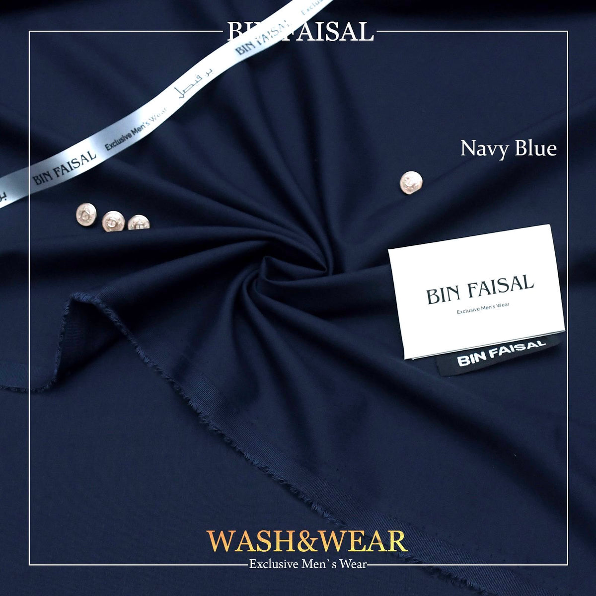 BIN FAISAL Regent Wash & Wear – Premium Men’s Unstitched Fabric