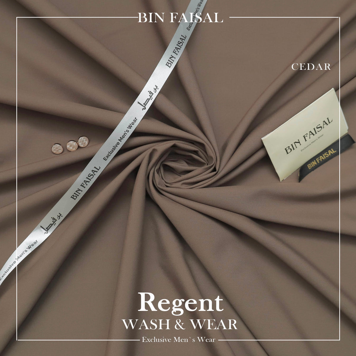 BIN FAISAL Regent Wash & Wear – Premium Men’s Unstitched Fabric