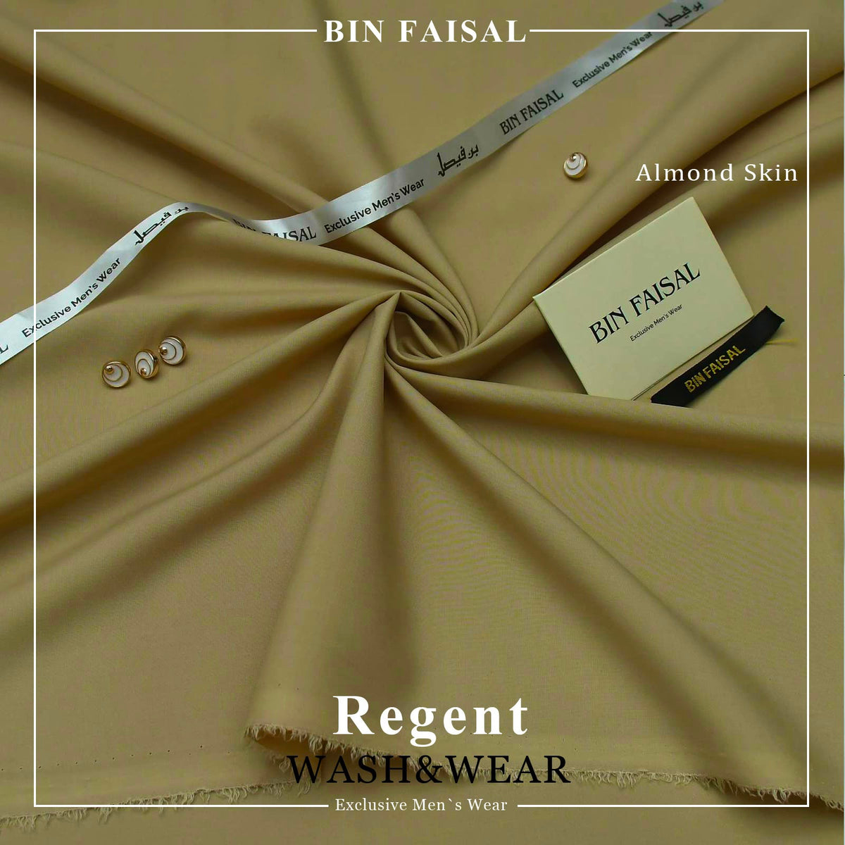 BIN FAISAL Regent Wash & Wear – Premium Men’s Unstitched Fabric