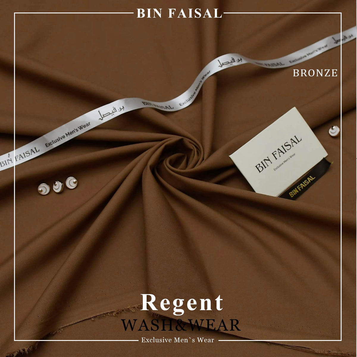 BIN FAISAL Regent Wash & Wear – Premium Men’s Unstitched Fabric