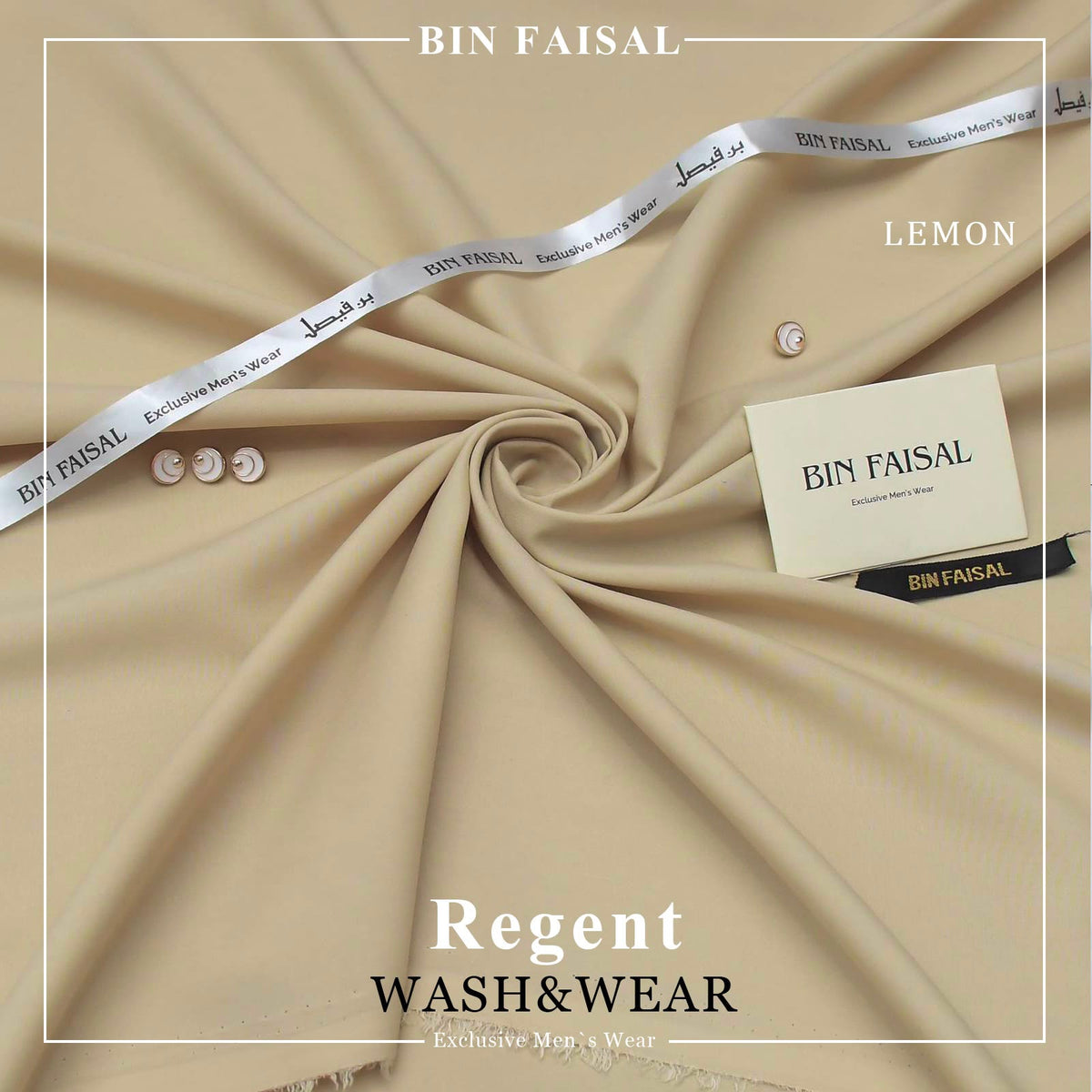 BIN FAISAL Regent Wash & Wear – Premium Men’s Unstitched Fabric