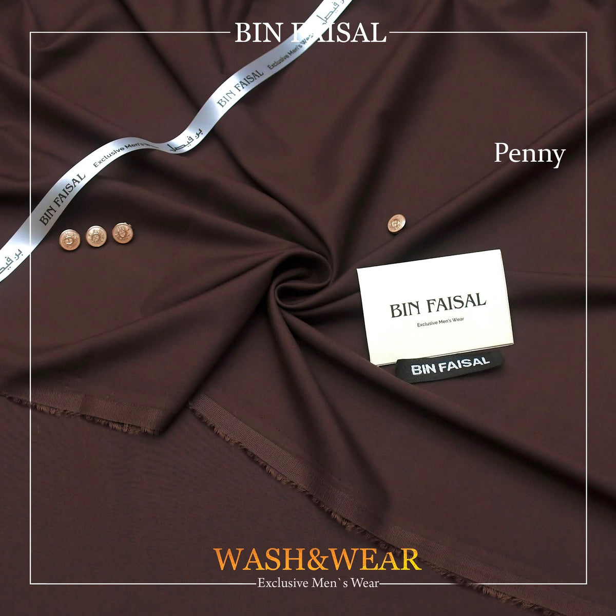 BIN FAISAL Regent Wash & Wear – Premium Men’s Unstitched Fabric