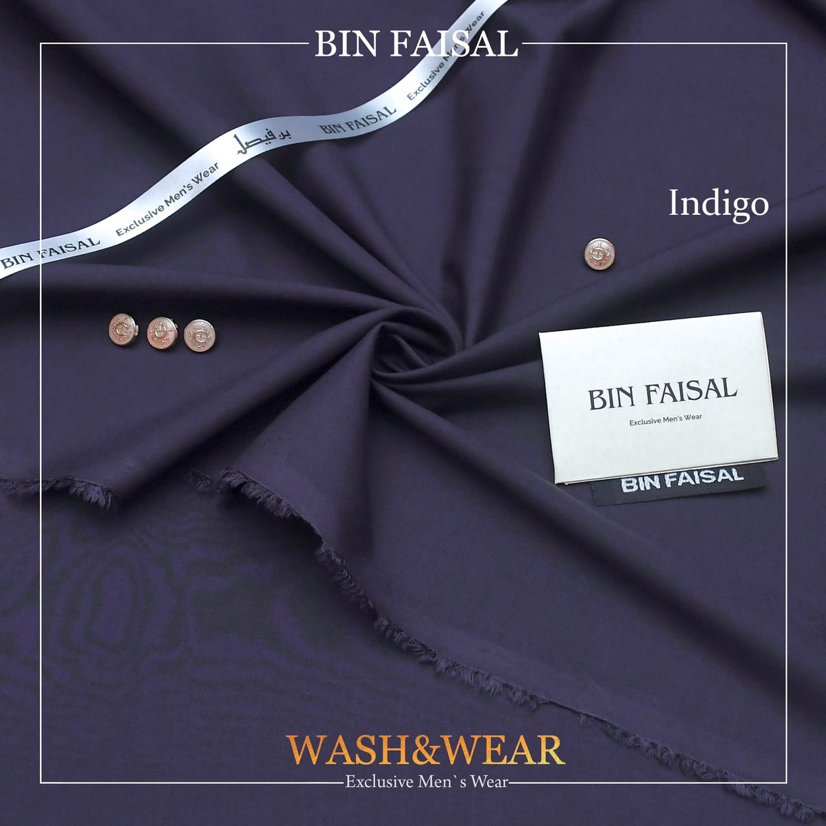 BIN FAISAL Regent Wash & Wear – Premium Men’s Unstitched Fabric