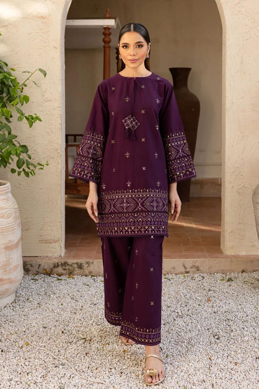 LAWN EMBROIDERED 2PC UNSTITCH S38