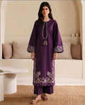 Laam Dhanak Winter Collection 2026 – Front & Sleeves Heavy Embroidered 2 Piece Suit