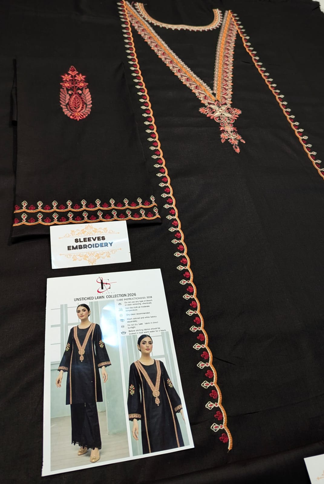 LAWN EMBROIDERED 2PC UNSTITCH S41