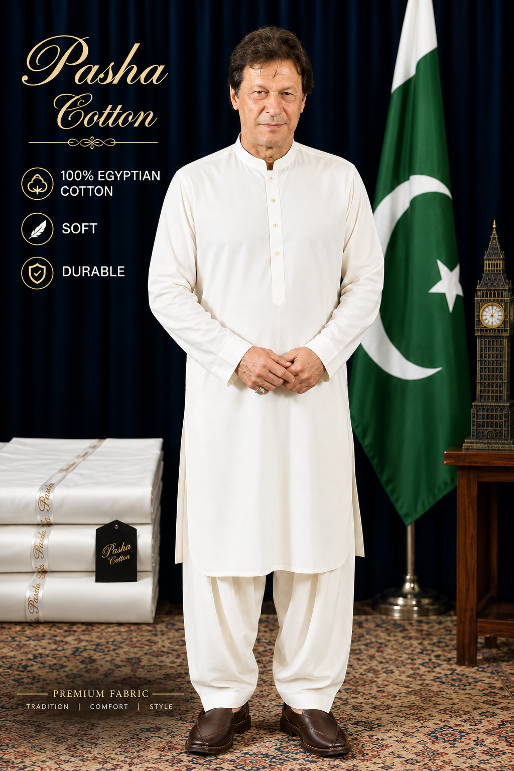 Pasha Cotton – 100% Egyptian Cotton | Soft & Durable Fabric