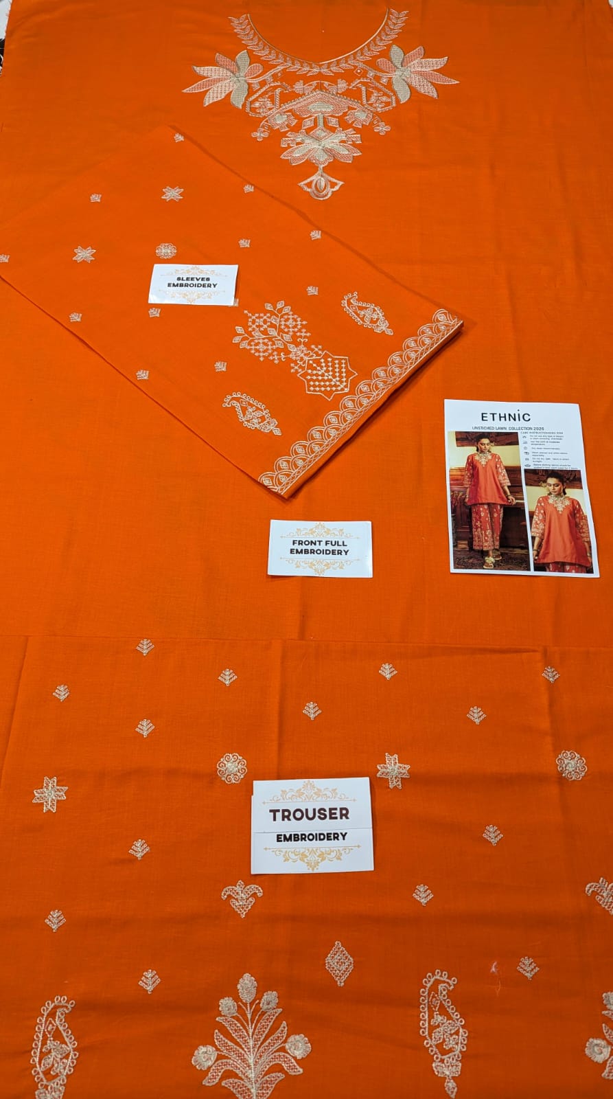 LAWN EMBROIDERED 2PC UNSTITCH S12
