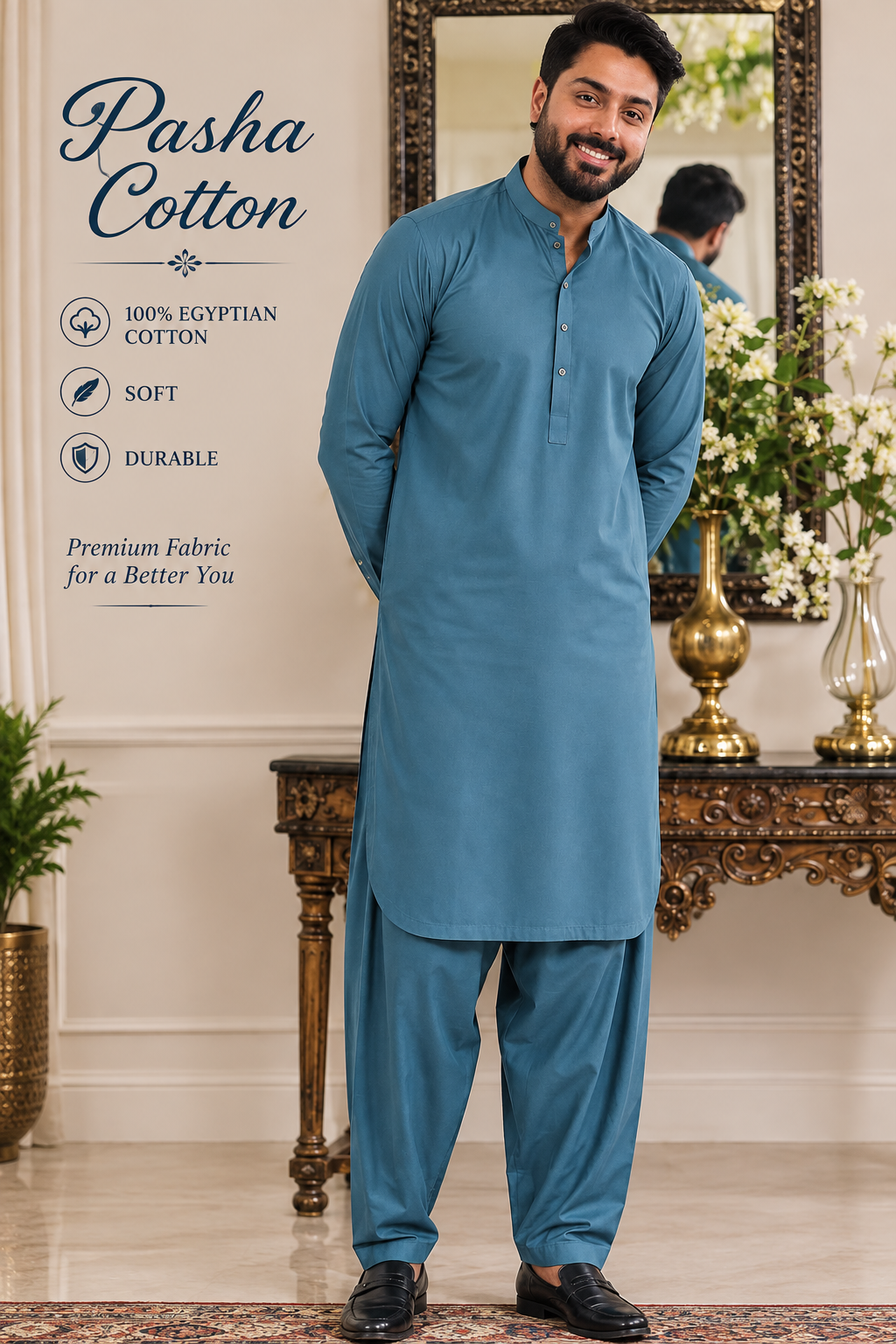 Pasha Cotton – 100% Egyptian Cotton | Soft & Durable Fabric