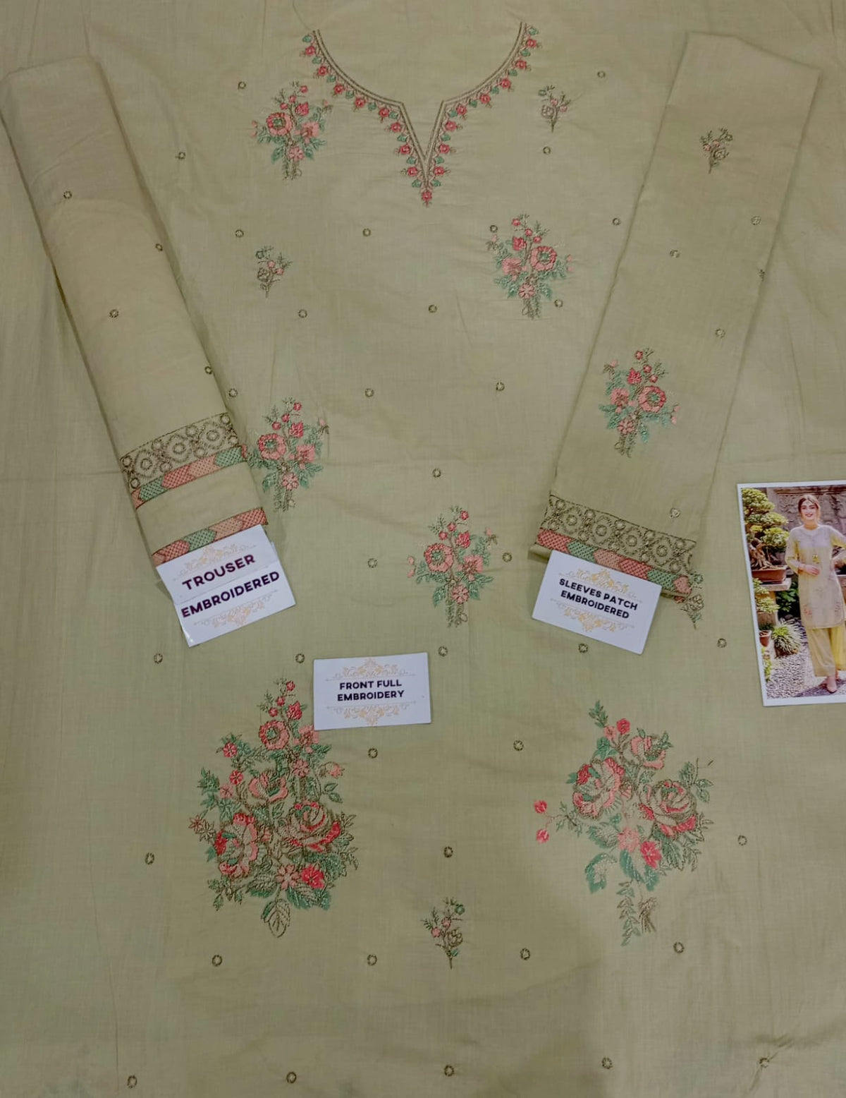LAWN EMBROIDERED 2PC UNSTITCH S21