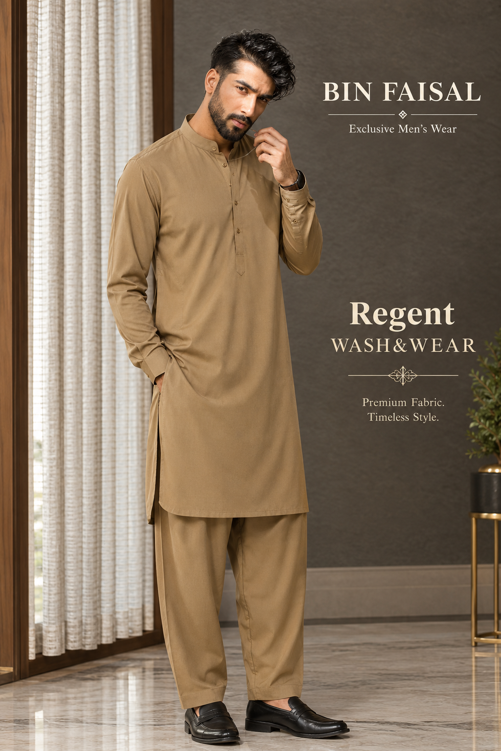 BIN FAISAL Regent Wash & Wear – Premium Men’s Unstitched Fabric
